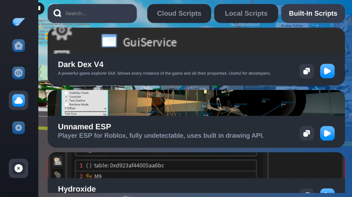 Built-in tools