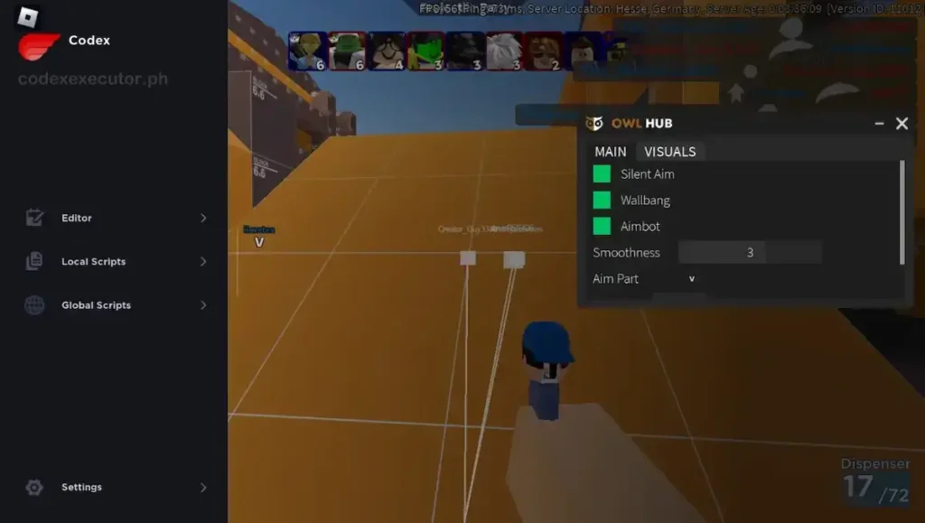 Codex Executor screenshot